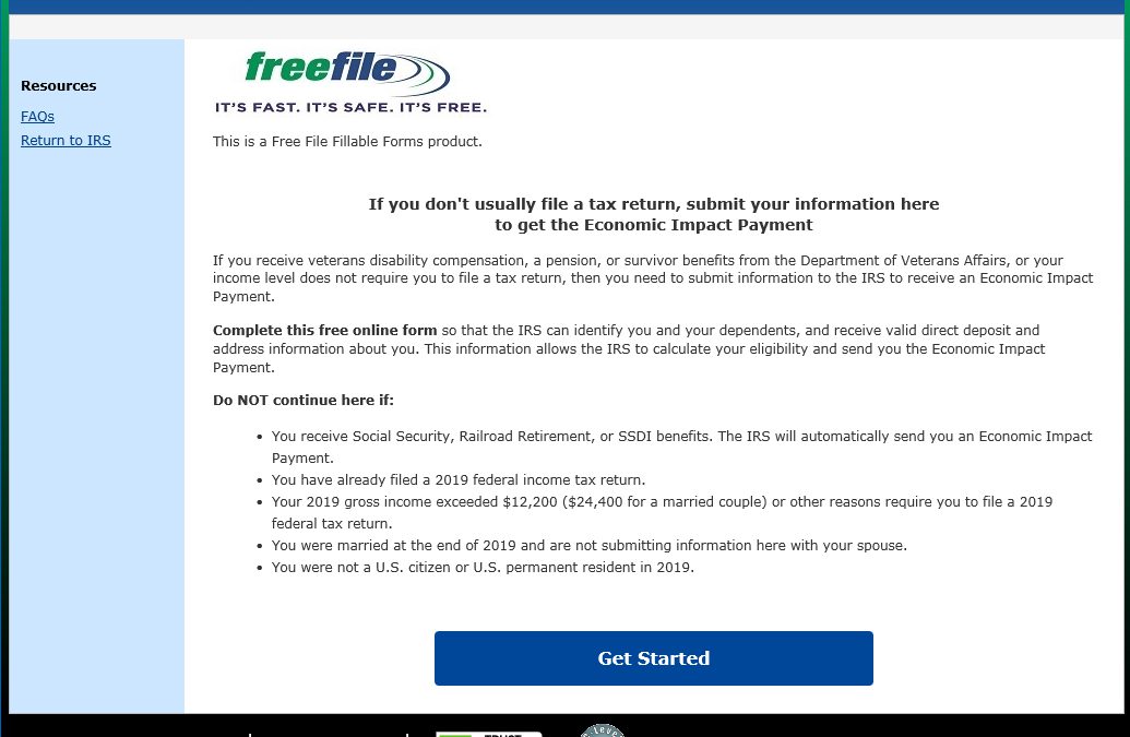Non filers might also get the “Stimulus check”!!!