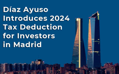 Díaz Ayuso announces that in 2024 the personal income tax deduction will come into force for investors who settle in Madrid.