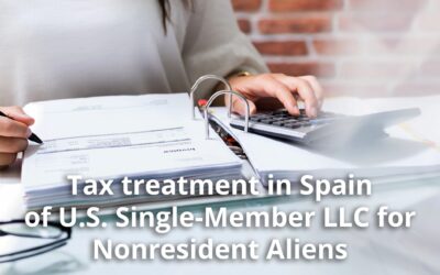 Tax treatment of U.S. Single‑Member LLC in Spain and the U.S for Nonresident Aliens